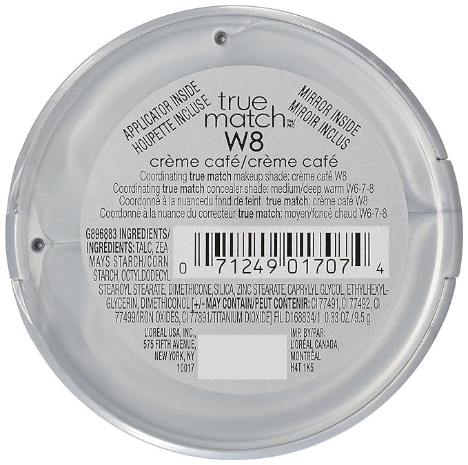 L'Oréal Paris True Match Super-Blendable Powder, Creme Cafe, Cafe, 0.. 33 oz