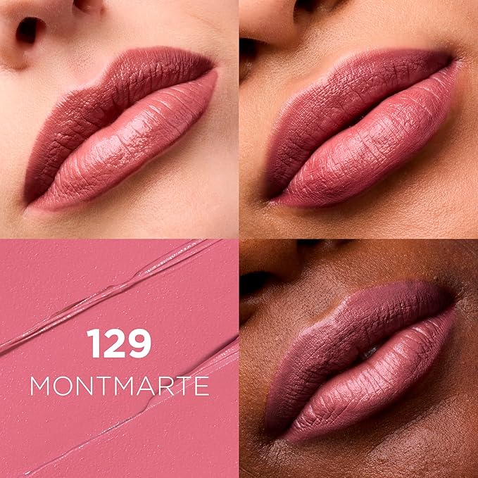 L’Oréal Paris Colour Riche Original Creamy, Hydrating Satin Lipstick with Argan Oil and Vitamin E, Montmartre , 1 Count