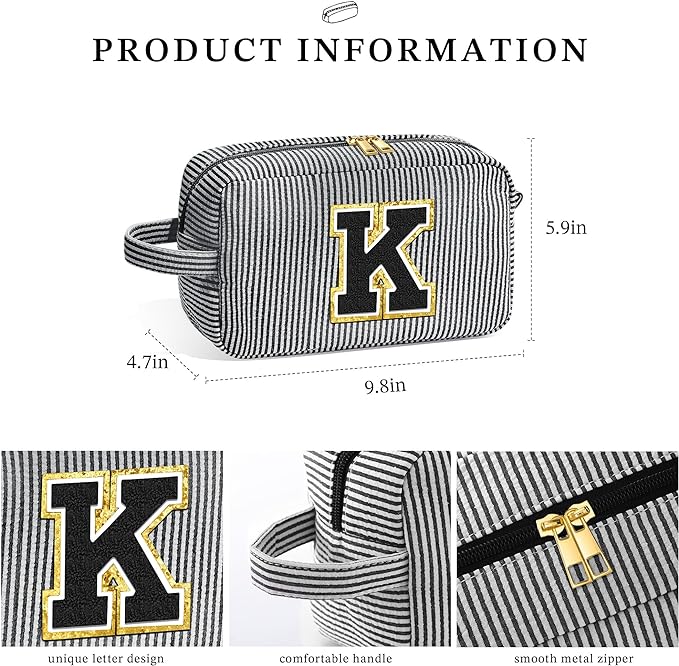 YOOLIFE Initial Makeup Bag -