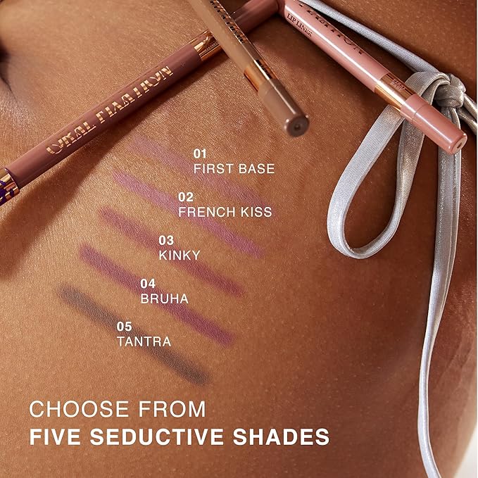 Long-Lasting & Waterproof Lip Liner Pencil – Oral Fixation – Precision Application with Sharpenable Tip (FIRST BASE)