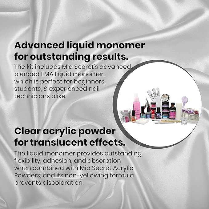 Mia Secret Professional Acrylic Nail Kit/Set For Beginner - Nail kit with everything - Kit de uñas acrilicas completo mia secret - Kit para uñas de acrilico completo
