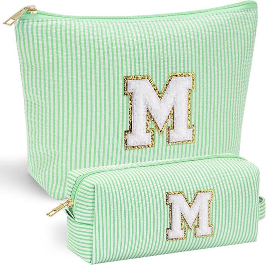 Yoolife initial makeup bag for