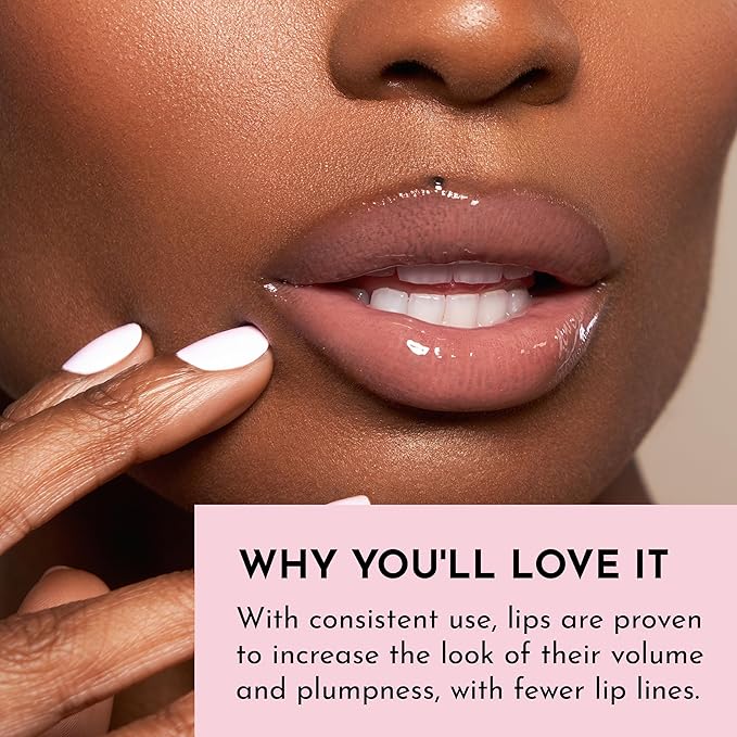 Women's Forget The Filler Lip Plumper Line Gloss, George, Pink, 0.11 Fl Oz (Pack of 1)