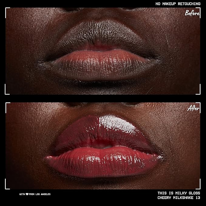 NYX PROFESSIONAL MAKEUP This Is Milky Gloss, Lip Gloss with 12 Hour Hydration, Vegan - Cherry Milkshake (Cherry Pink)