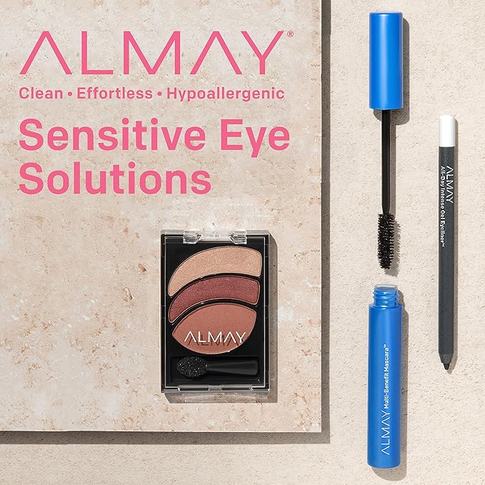 Almay Multi-Benefit Mascara and Eyeliner Duo Value Pack, Black Brown