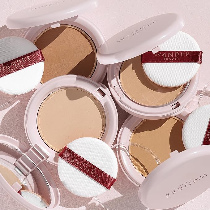 Wander Beauty Wanderlust Powder Foundation -Light Medium-Blurs and 0.31 oz