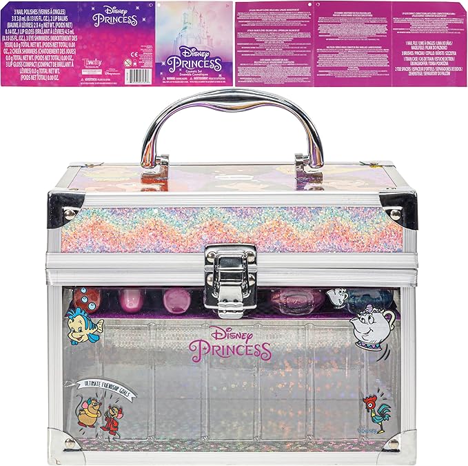 Disney Princess Train Case Girls Beauty Set, Kids