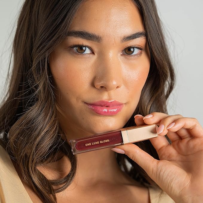 Sara Happ Wild Berry Slip Luxe Gloss with Subtle Shimmer - High-Impact Shine & Long-Lasting Wear, Nourish, Hydrate, and Heal Your Lips, 0.21 fl. oz.