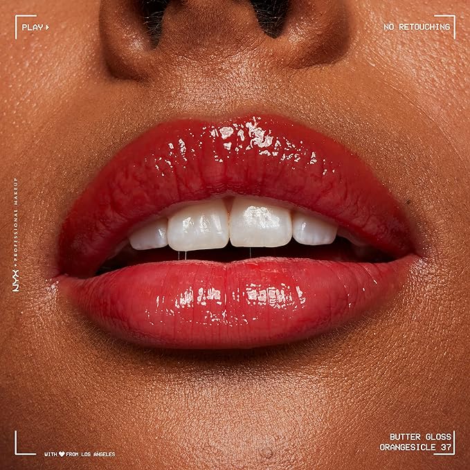 NYX PROFESSIONAL MAKEUP Butter Gloss, Non-Sticky Lip Gloss - Orangesicle (Orange)