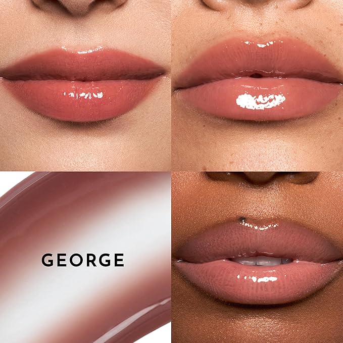 Women's Forget The Filler Lip Plumper Line Gloss, George, Pink, 0.11 Fl Oz (Pack of 1)