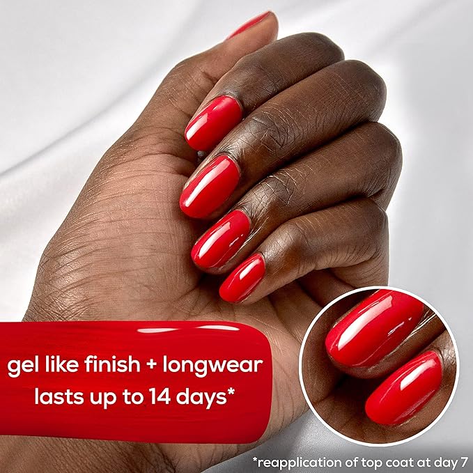 essie gel couture, Long-Lasting Nail Polish, 8-free Vegan, Fashion Freedom, Red, Put In The Patchwork, 0.46 fl oz