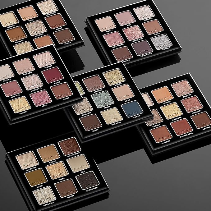 Sigma Beauty On-The-Go Eyeshadow Palette Set Includes 6