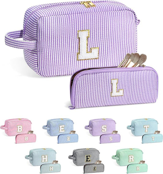 YOOLIFE Initial Makeup Bag for