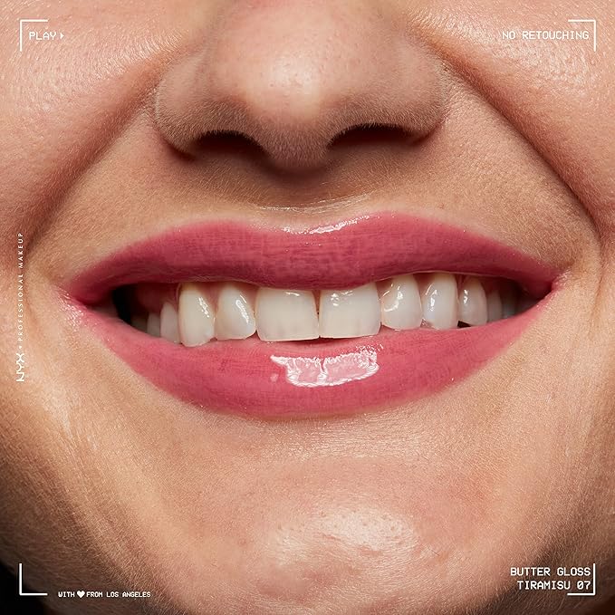 NYX PROFESSIONAL MAKEUP Butter Gloss, Non-Sticky Lip Gloss - Tiramisu (Brown) (Pack of 2)