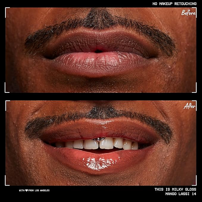 NYX PROFESSIONAL MAKEUP This Is Milky Gloss, Lip Gloss with 12 Hour Hydration, Vegan - Mango Lassi (Orange Cream)