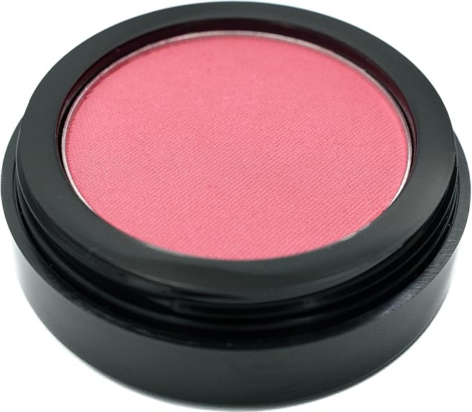 Tulip Deep with Tints of Coral Red Purple Magenta Blush Pressed Cheek Blush Color Contour Powder, Talc & Paraben Free, 4 Grams, No Animal Testing & Cruelty Free