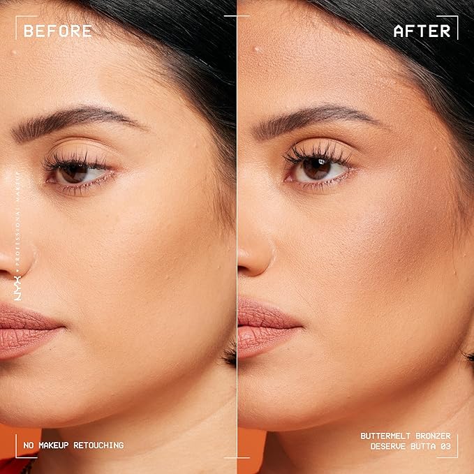 NYX PROFESSIONAL MAKEUP Matte Buttermelt Bronzer, Longwear Face Deserve Butta