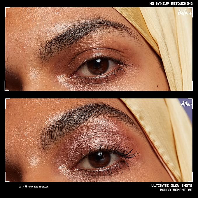 NYX PROFESSIONAL MAKEUP Ultimate Glow Shots, Liquid Eyeshadow, Long-Lasting Shimmer Eye Shadow with Vitamin C - Mango Moment