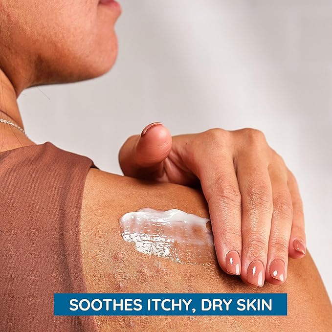 Aveeno Skin Relief Moisturizing Lotion for Very Dry Skin with Soothing Triple Oat & Shea Butter Formula, Dimethicone Skin Protectant Helps Heal Itchy, Dry Skin, Fragrance-Free, 8 fl. oz.