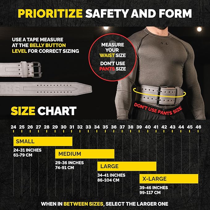 5mm Premium Weight Lifting Belt - 100% Genuine