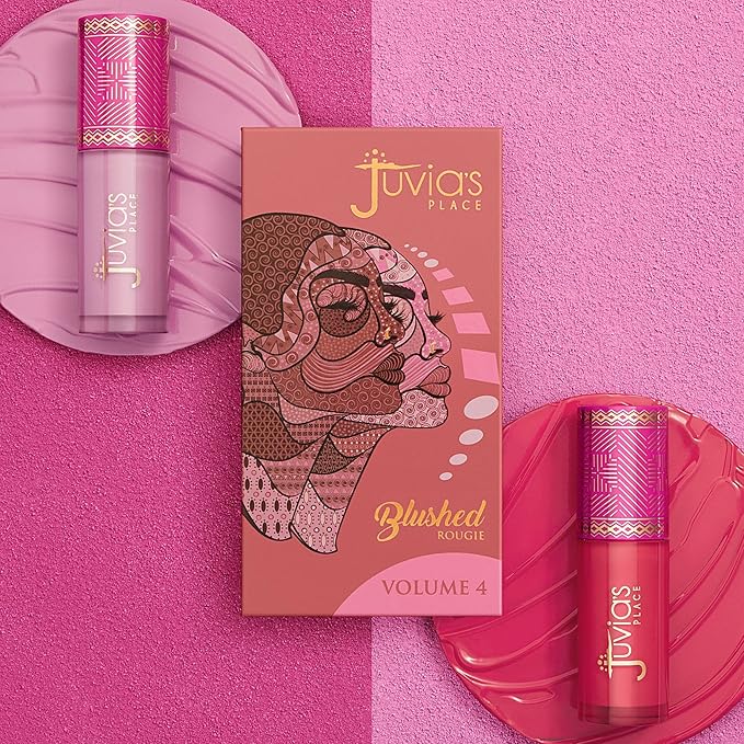 Juvia's Place Blushed Liquid Blush SweetBerries - Dewy Tint Cheeks Makeup Glow Pigment Effortless Beauty Long Lasting Cosmetics Soft Creamy Natural Buildable All Skin Color Light Flawless Finish Blend