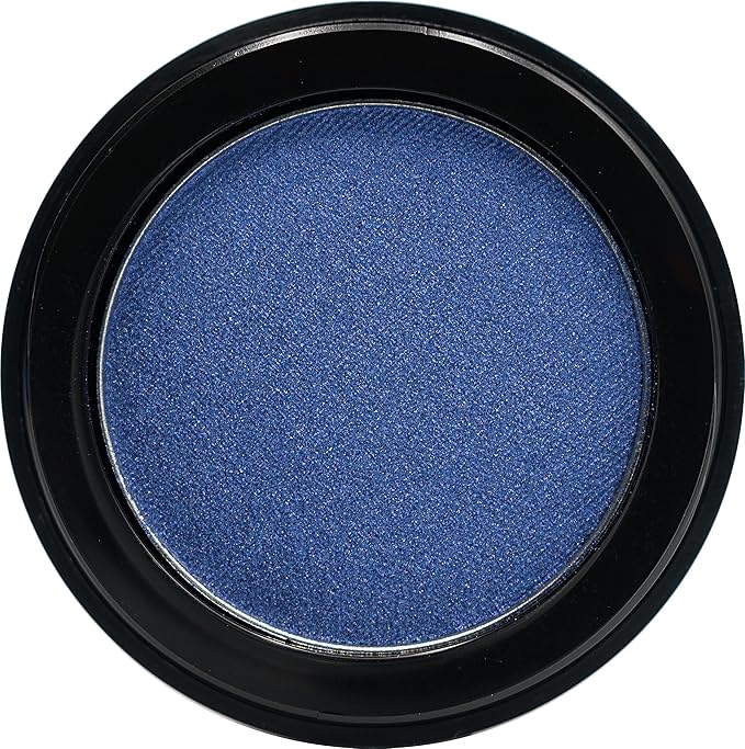 Atlantic Navy Denim Royal Blue Sparkling Pressed Powder Single Vegan Eyeshadow; Talc, Paraben & Cruelty Free