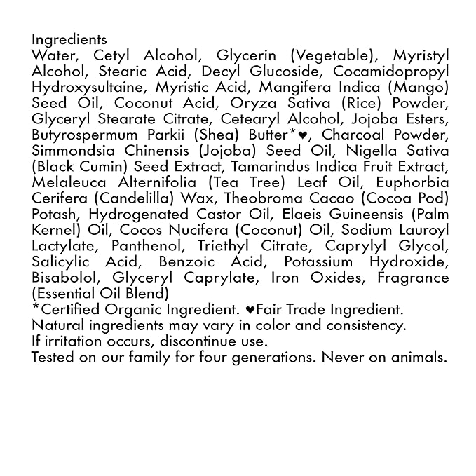 SheaMoisture African black soap bamboo charcoal body scrub exfoliate, 6 Ounce