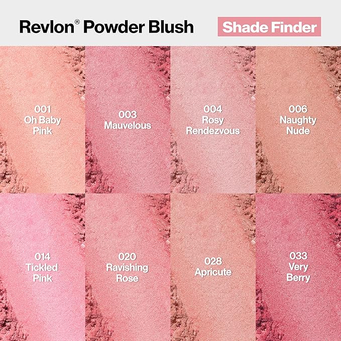 Revlon Blush, Powder Blush Face Makeup, High Impact Rosy Rendezvous, 0.17 oz