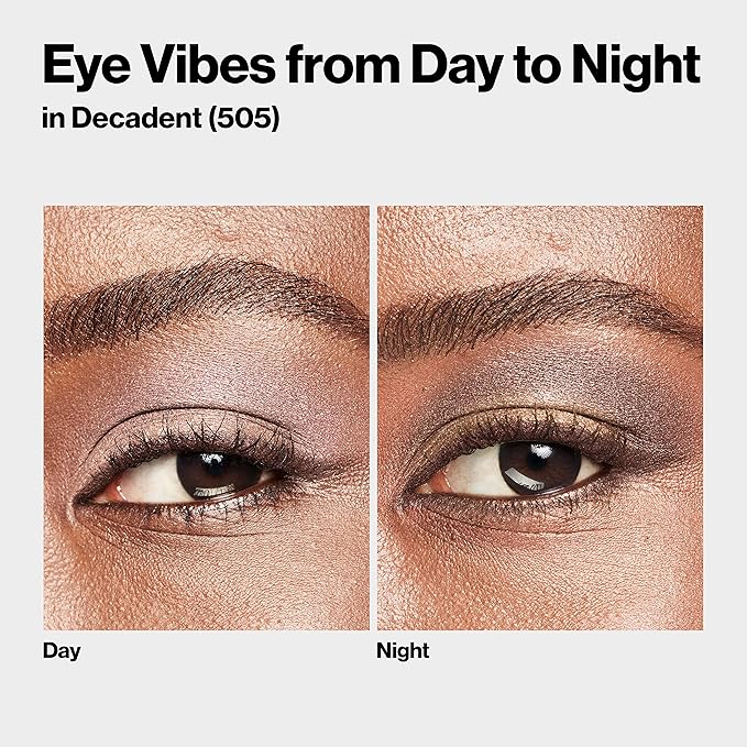 Revlon ColorStay Day to Night Eyeshadow Quad, Longwear Shadow Palette with Transitional Shades and Buttery Soft Feel, Crease & Smudge Proof, 505 Decadent, 0.16 Oz