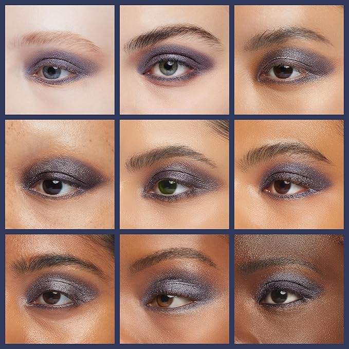 Twilight Shimmering Deep Blue Navy Pressed Powder Single Vegan Eyeshadow; Talc, Paraben & Cruelty Free