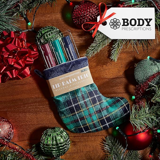 Body Prescriptions Lip Balm Trio Stocking